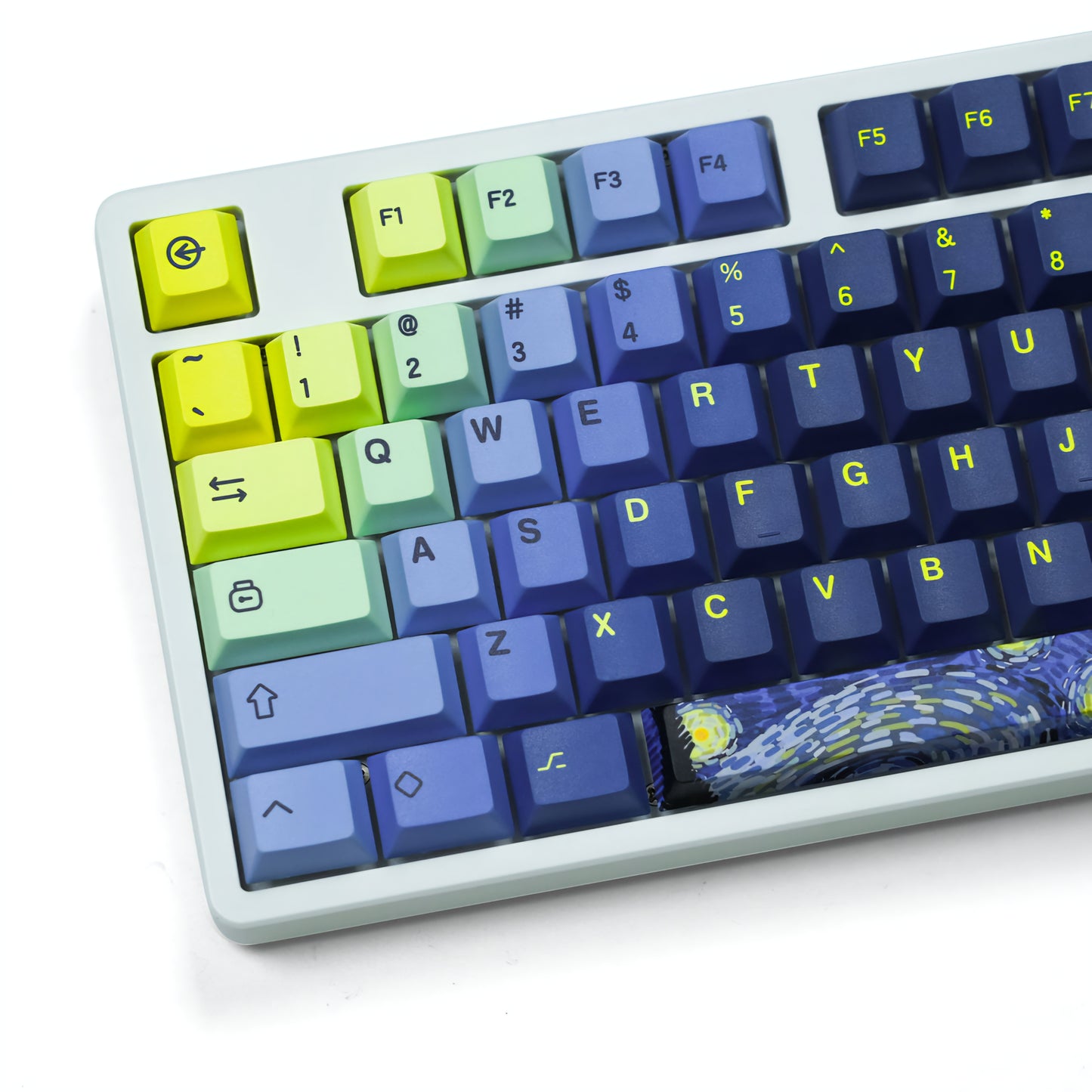 The Starry Night Cherry PBT Keycaps