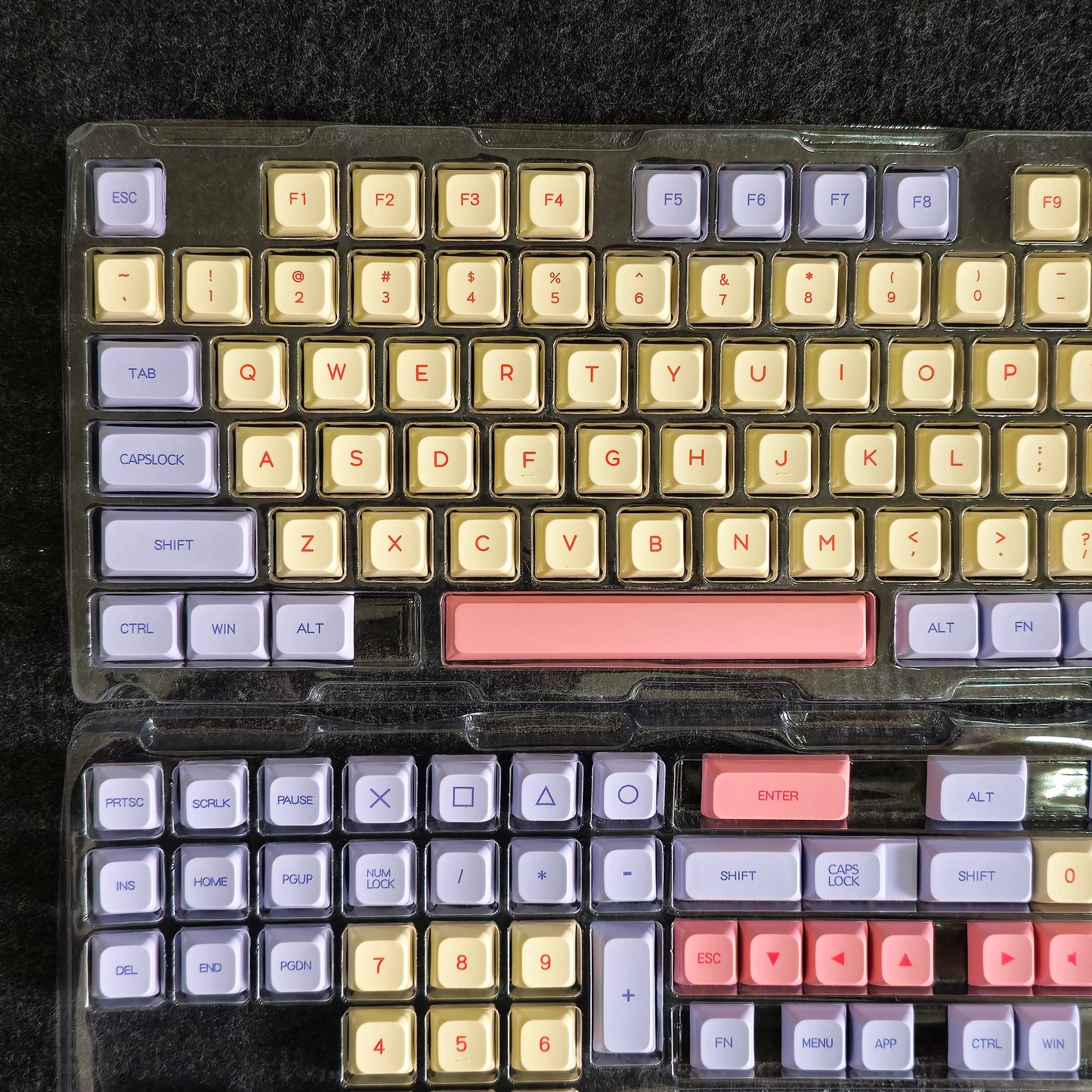 Marshmallow Thick PBT XDA Keycaps