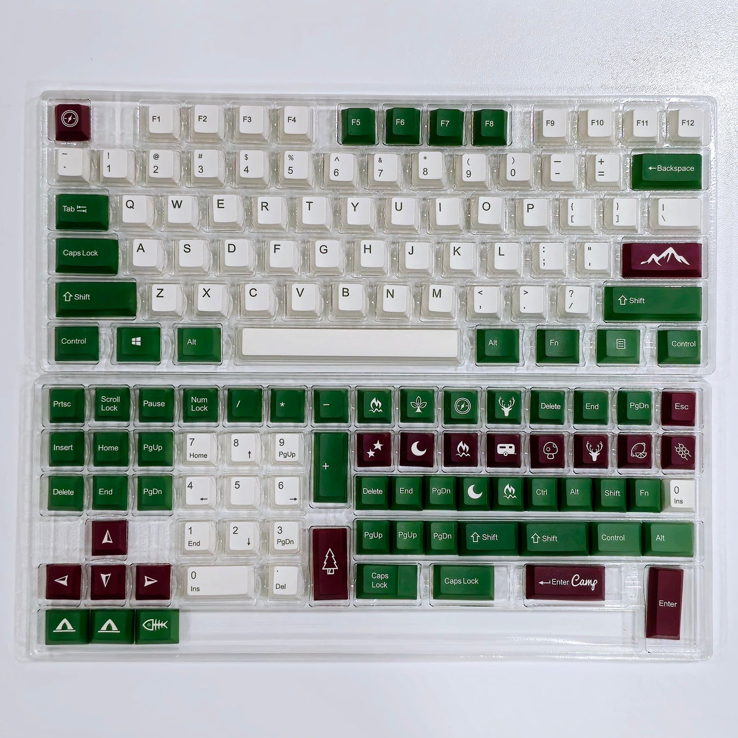 Camping Cherry PBT Clone Keycaps