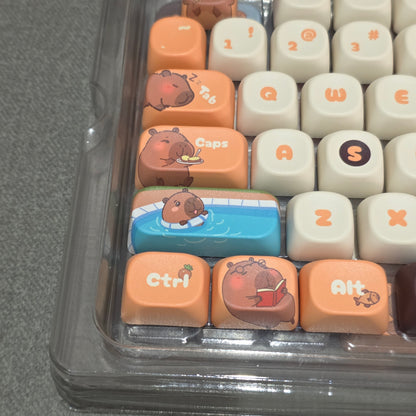 Capybara Dreams Quality MOA PBT Keycaps