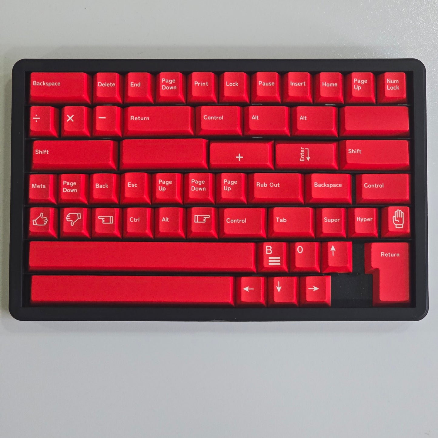 Scarlet Inspired Premium Cherry PBT Keycaps With High Quality Keys Storage Box