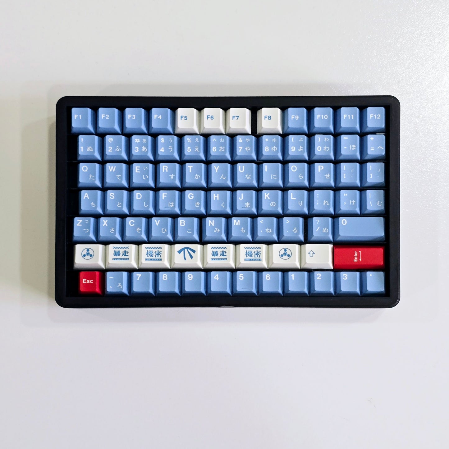 Eva Lilith Inspired Japanese Sub Cerry PBT Keycaps With PBT Storage Box