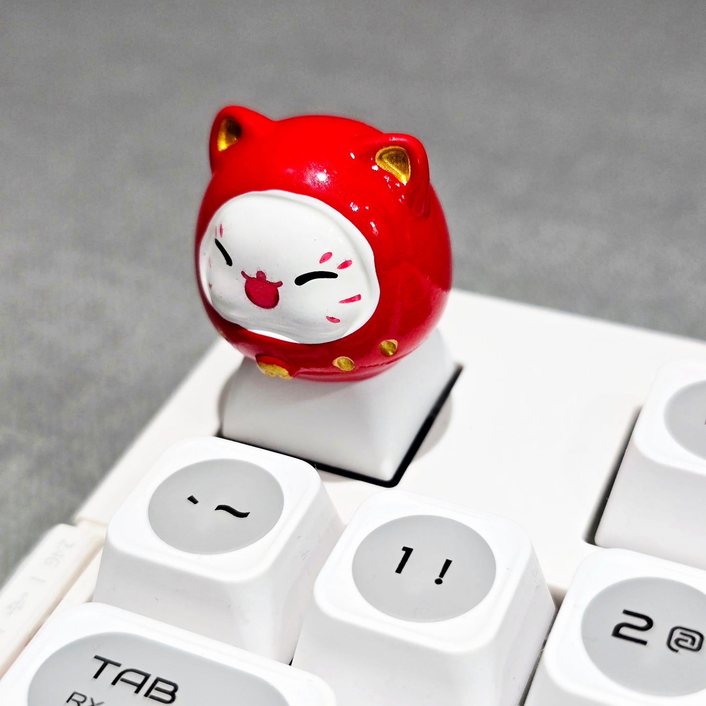 Lucky Fortune Cat Resin Artisan Keycap