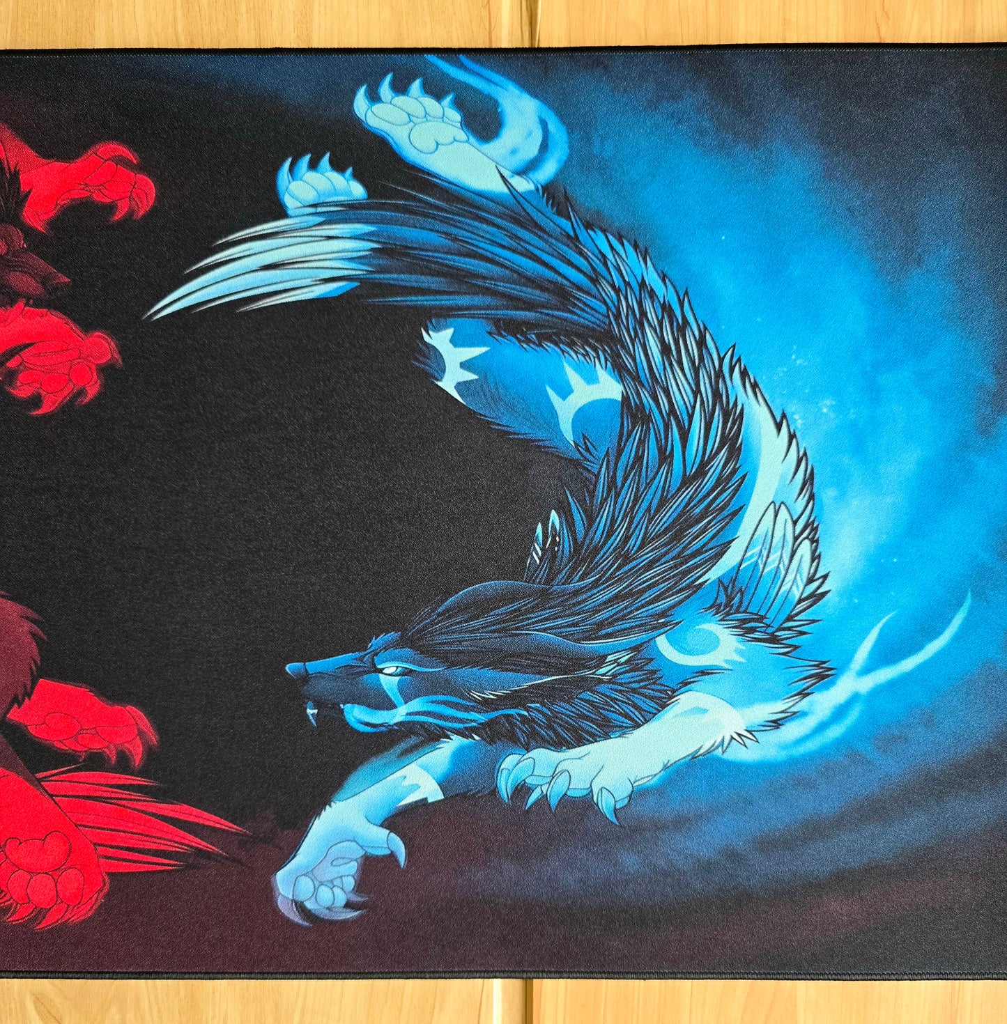 Fire vs Ice Premium Control Surface XXL Deskmat