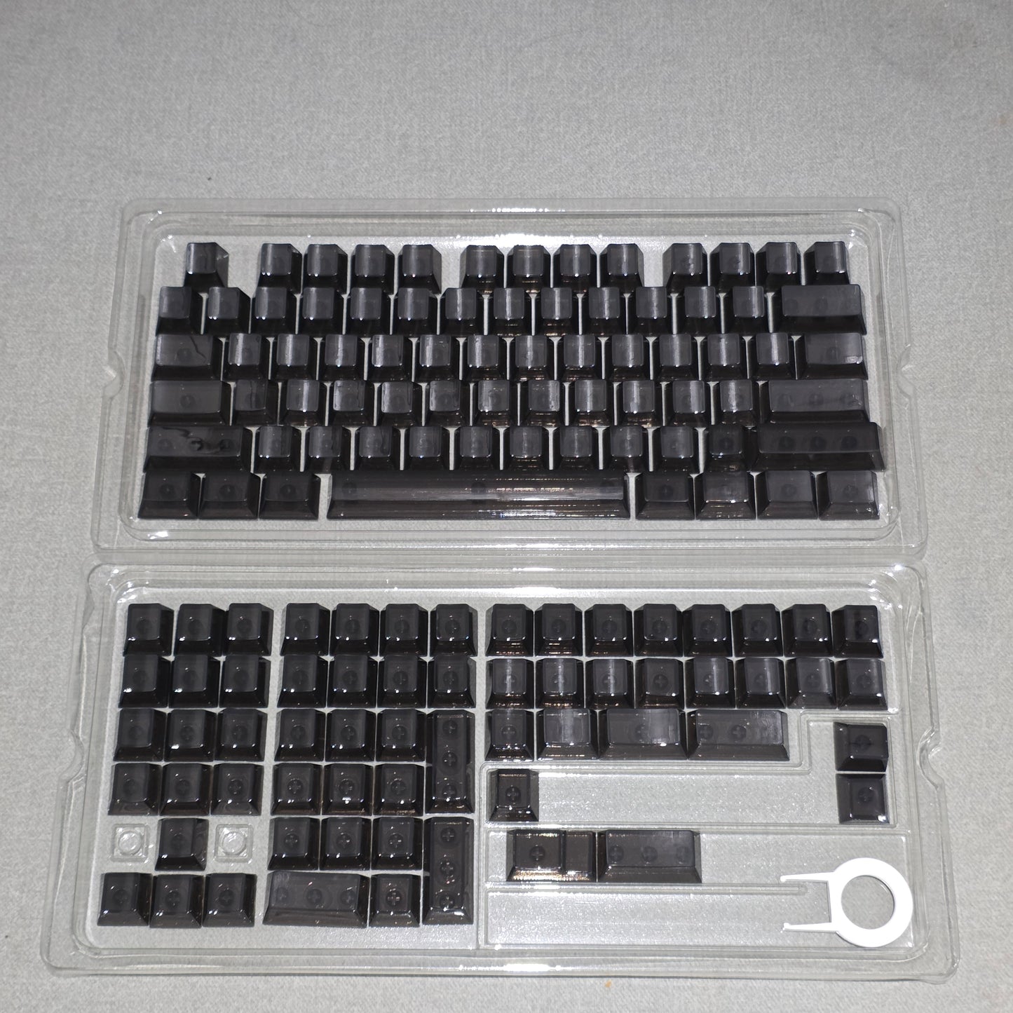 Crystal Blank Transparent Keycaps Full Set