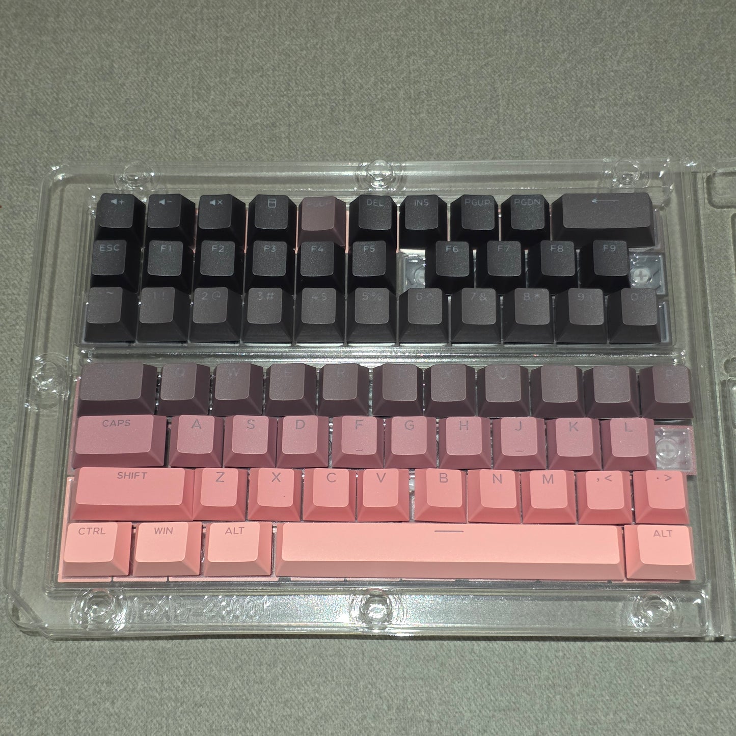 Sakura Noir Top Backlit OEM Keycaps