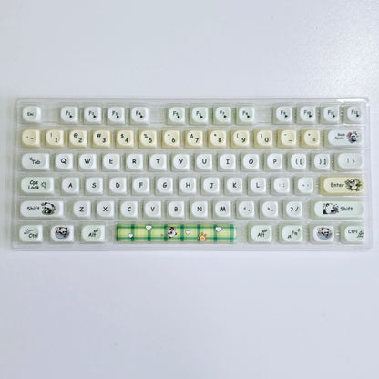 Secret Agent Panda MOA PBT Keycaps