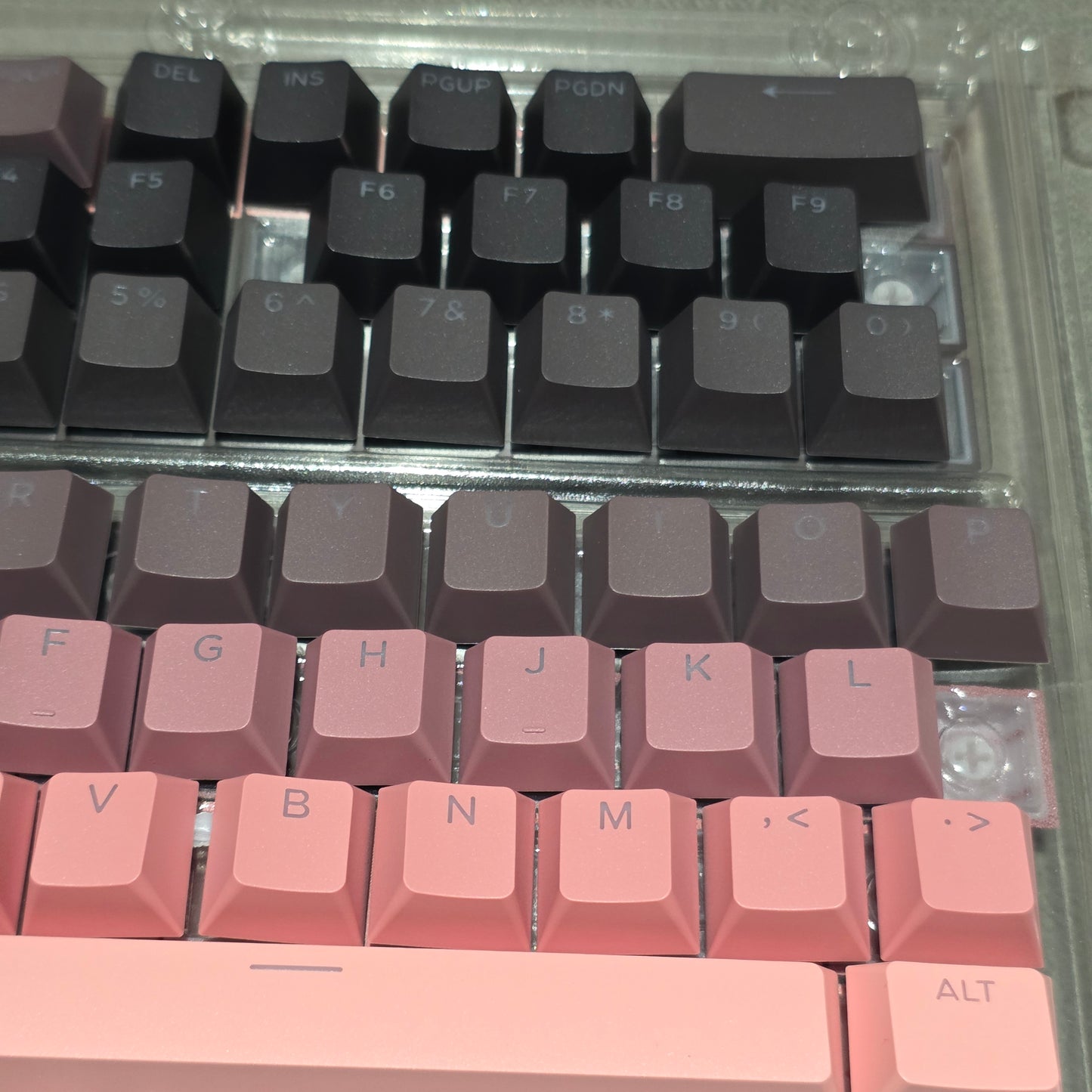 Sakura Noir Top Backlit OEM Keycaps