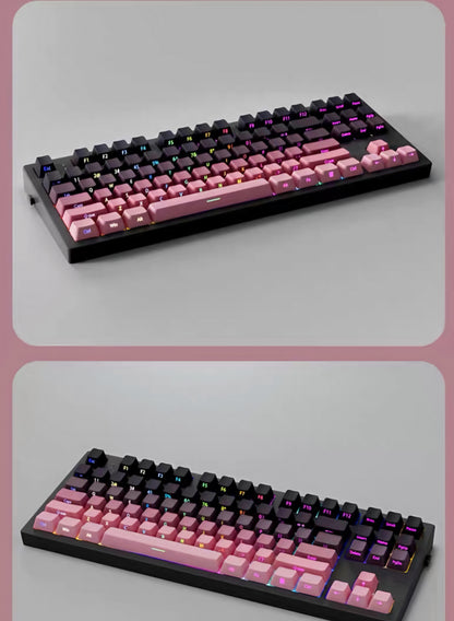 Strawberry Side Backlit OEM Doubleshot PBT Keycaps