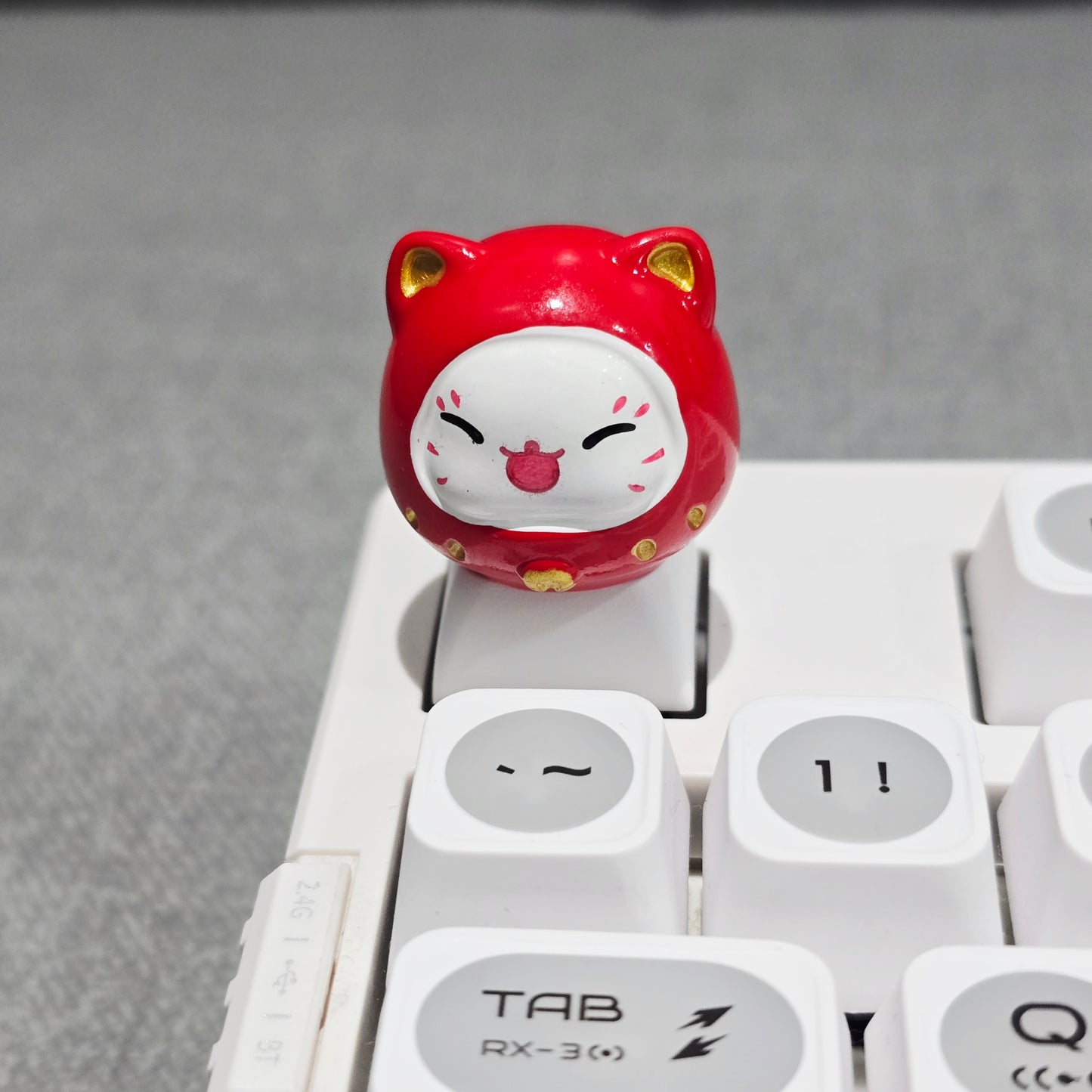 Lucky Fortune Cat Resin Artisan Keycap