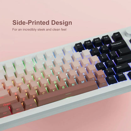Backlit Copper Blush  Gradient Side Backlit Keycaps XVX Version