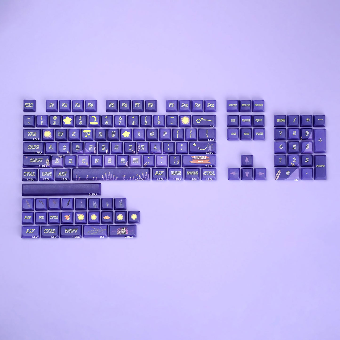 Lavender XDA PBT Keycaps