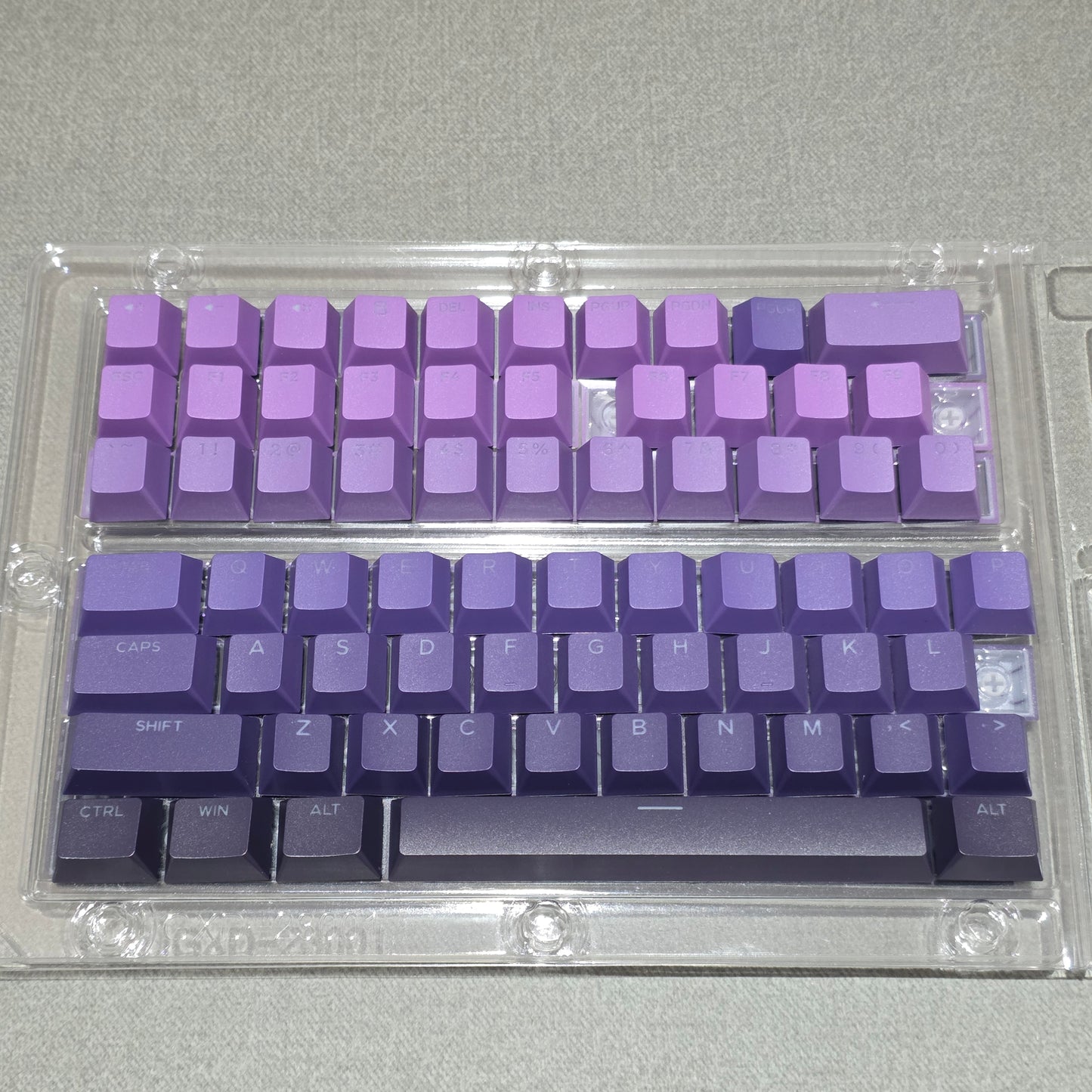 Cyberspace Deep Amethyst Top Backlit OEM PBT Keycaps