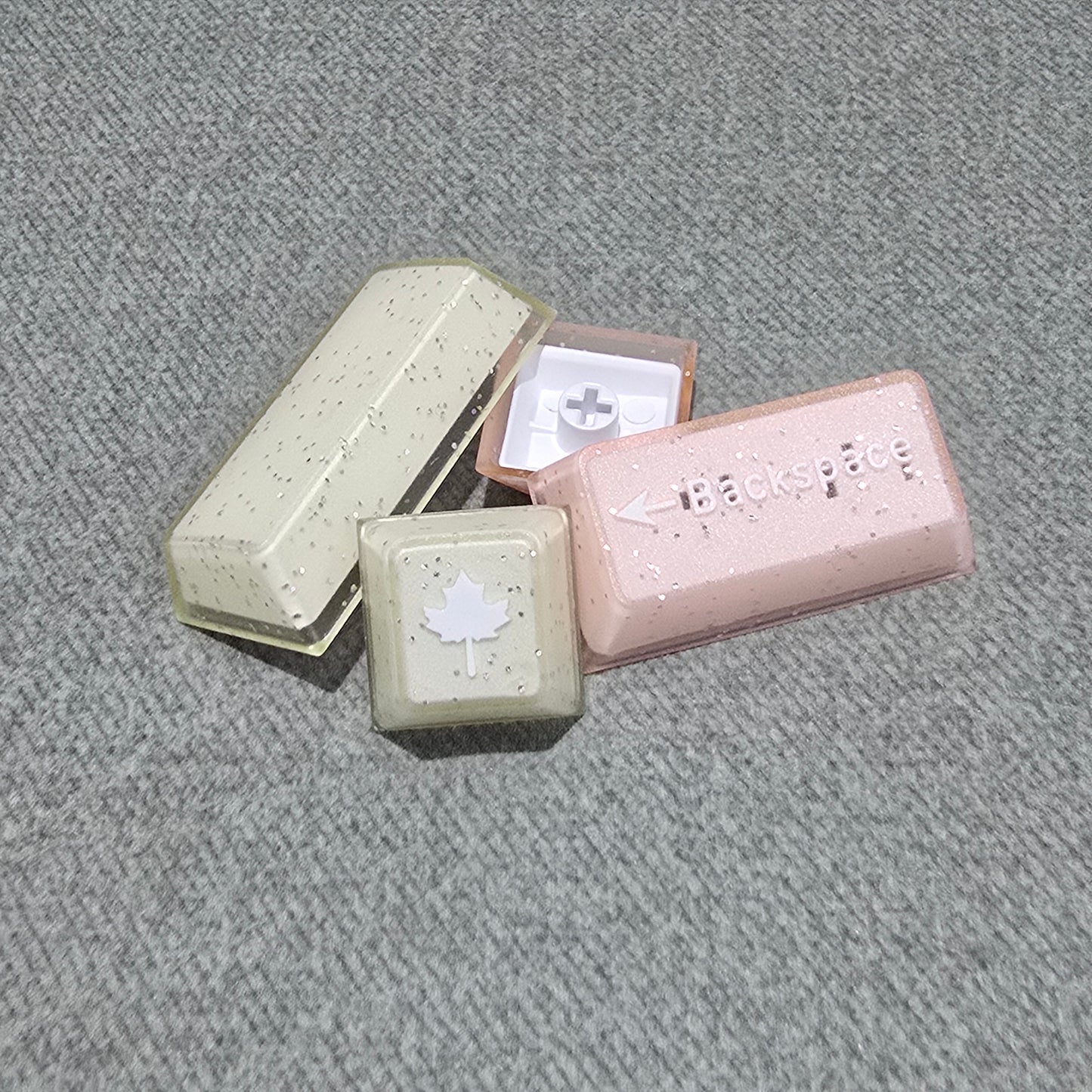 Peach Star Sparking Doubleshot Thick Keycaps