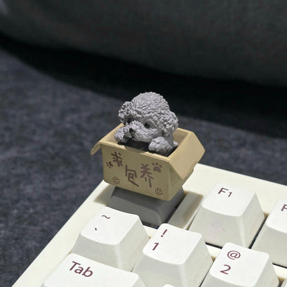 Puppy In Basket Resin Artisan Keycap