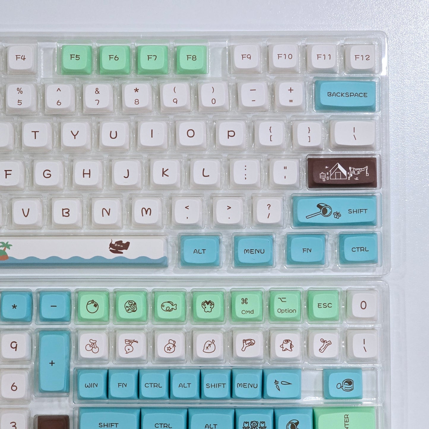 Animal Forest XDA PBT Keycaps Mac Compatible