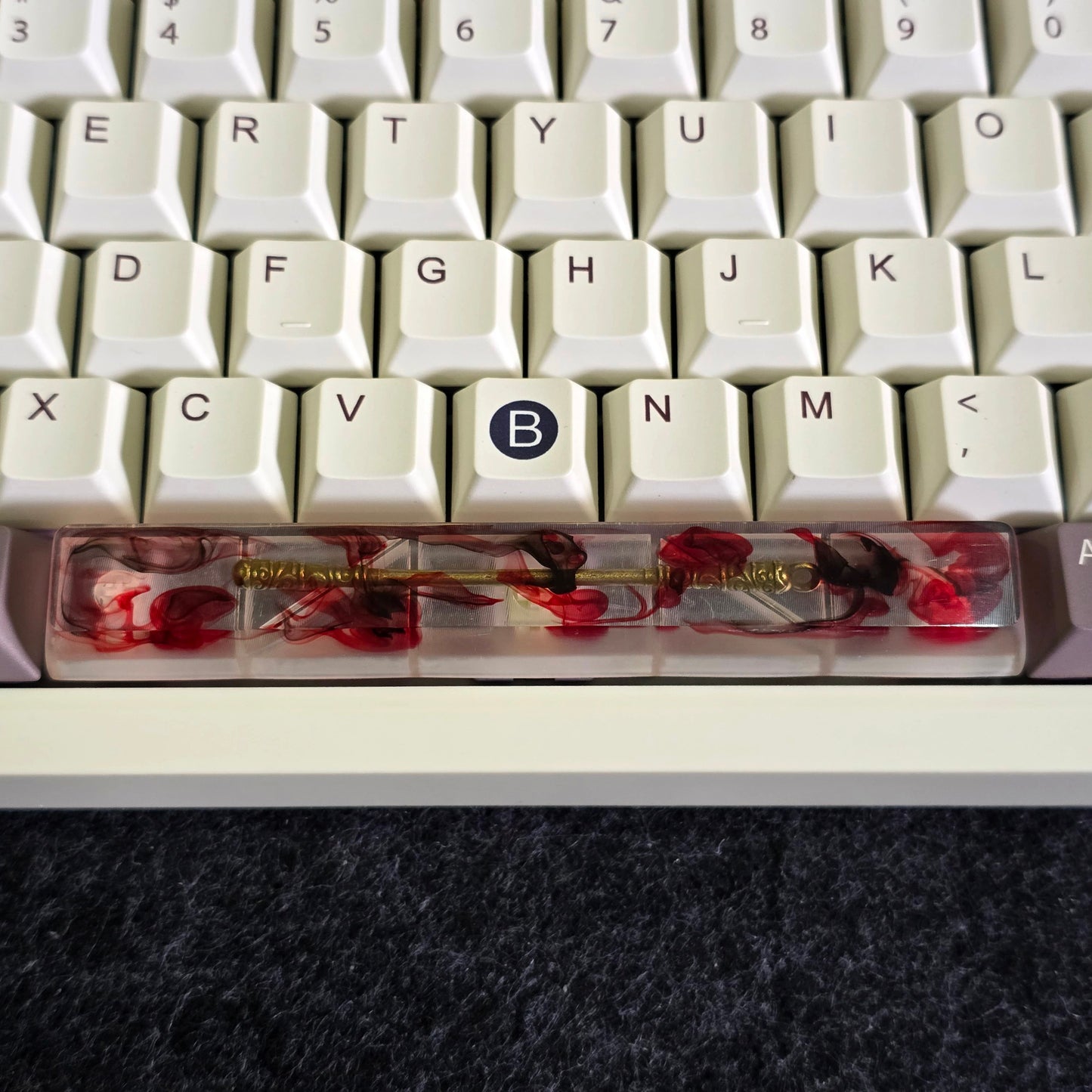 (CLEARANCE ) Samurai Sword Resin Spacebar Artisan Keycap  (Read Description)