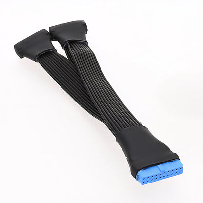 Motherboard USB 3.0 male to female extension cable 1 to 2 3.0 19/20Pin computer