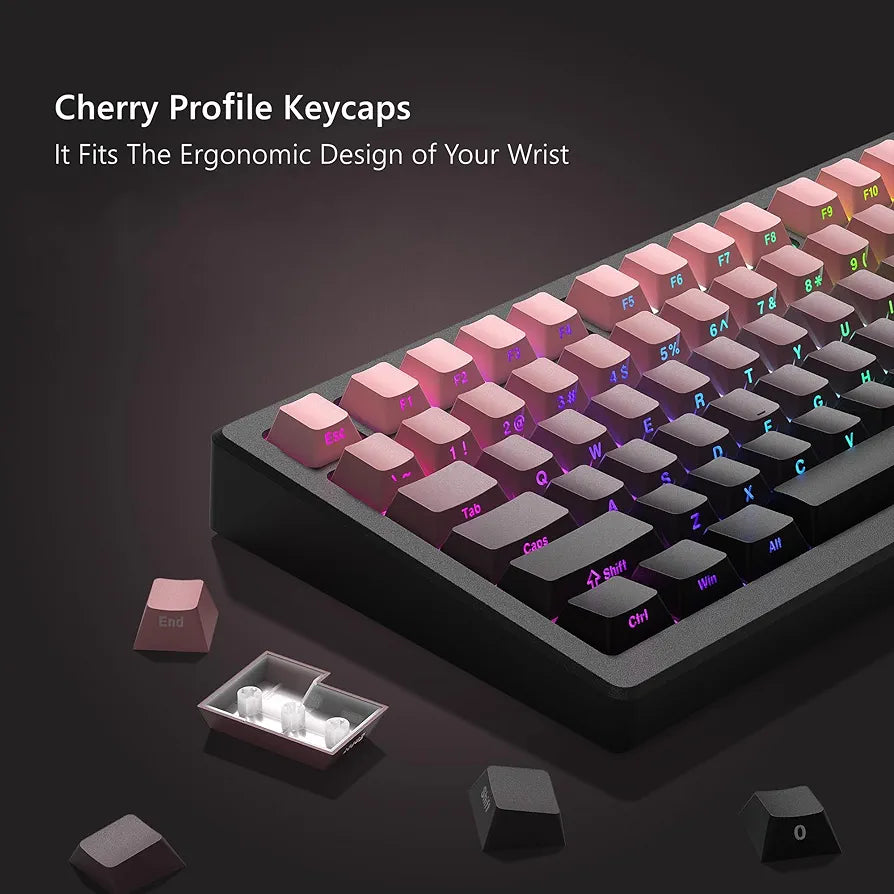 Blackberry Backlit XVX Cherry Doubleshot PBT Keycaps