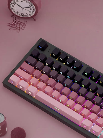 Strawberry Side Backlit OEM Doubleshot PBT Keycaps