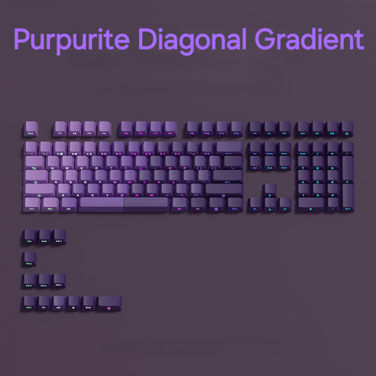 Purpurite Diagonal Gradient Side Backlit Cherry Profile Keycaps