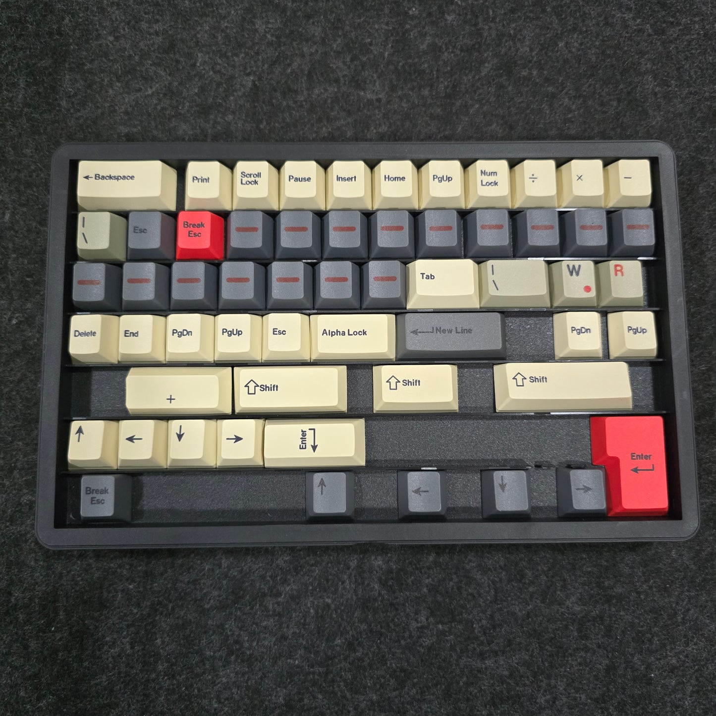 Red Light Premium Cherry PBT Keycaps With High Quality Storage Box