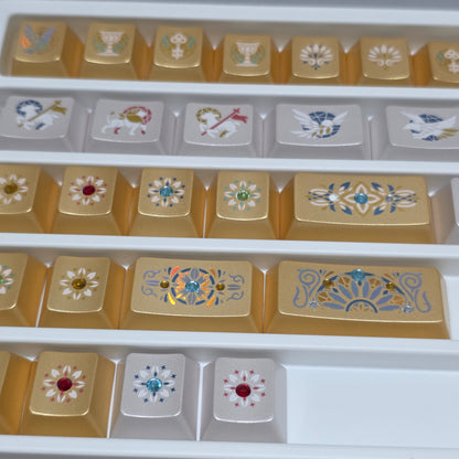 XVX Stained Glass Cherry Profile PBT+PC 181-Key Keycap Set