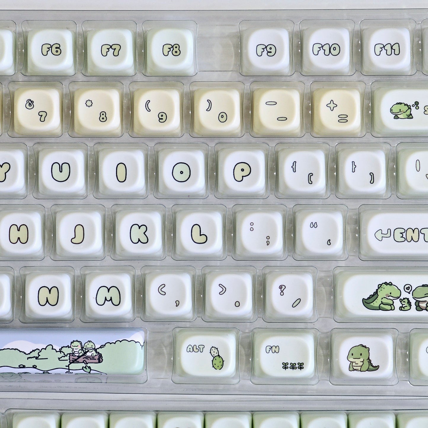 Dinosaurs MOA Profile PBT Keycaps