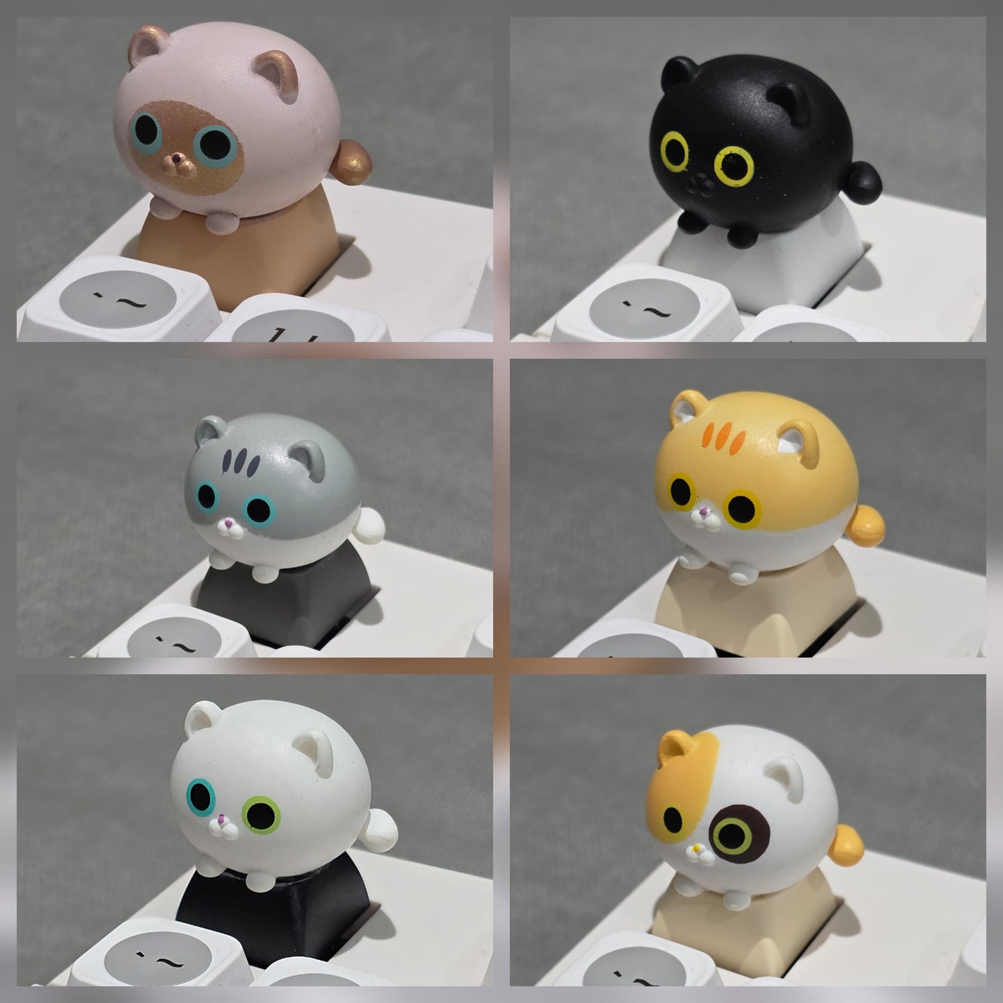 Cute Cats Artisan Keycaps