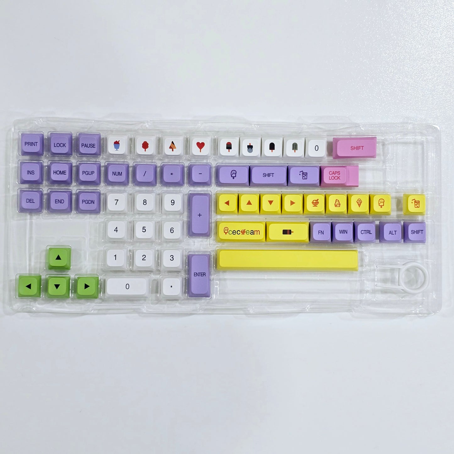 Ice Cream XDA PBT Keycaps BB Version