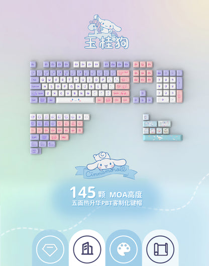 Cinnamon Rabbit MOA PBT Keycaps Mac Compatible