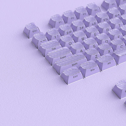 Purple Demon Wave OEM Side Printed Keycaps