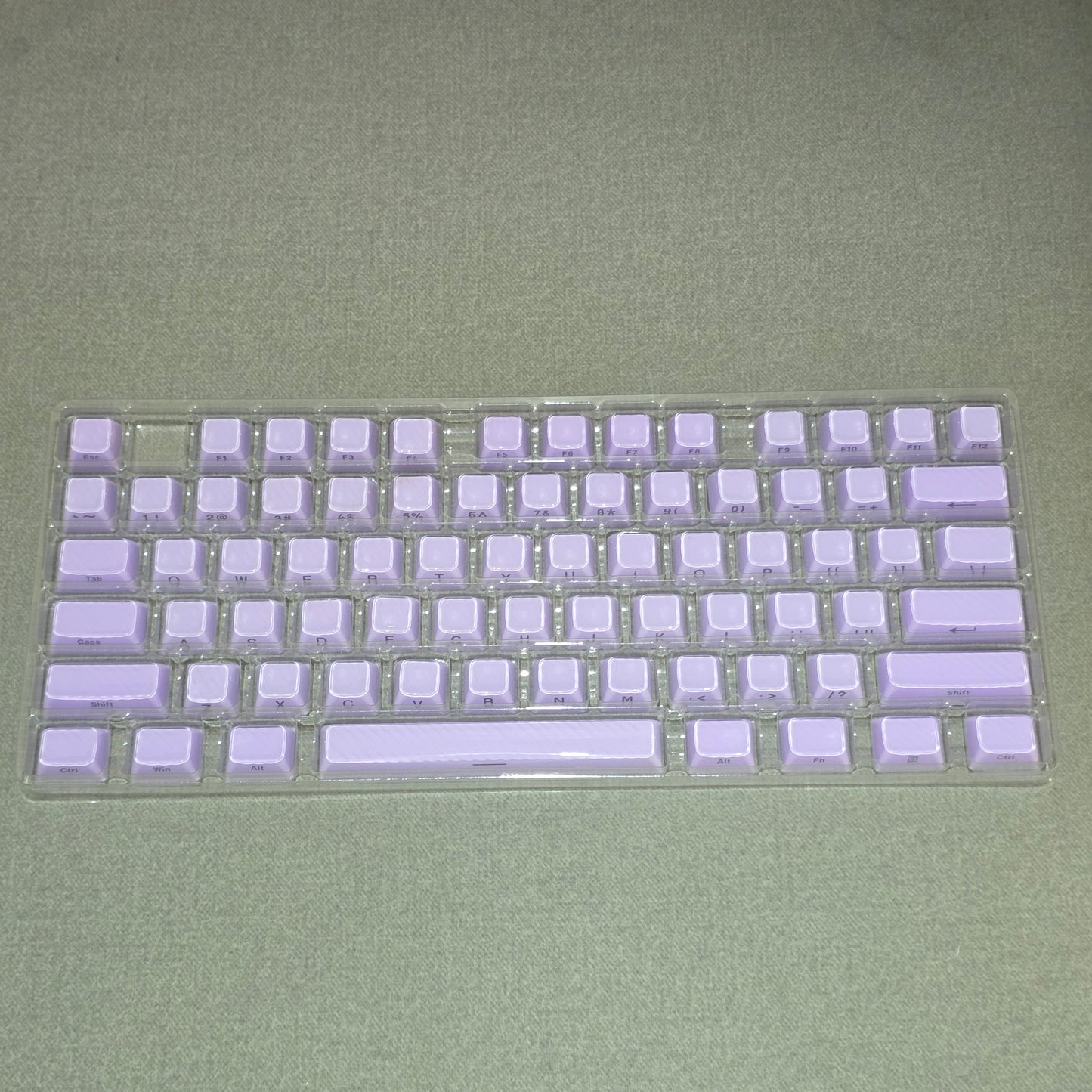 Purple Demon Wave OEM Side Printed Keycaps