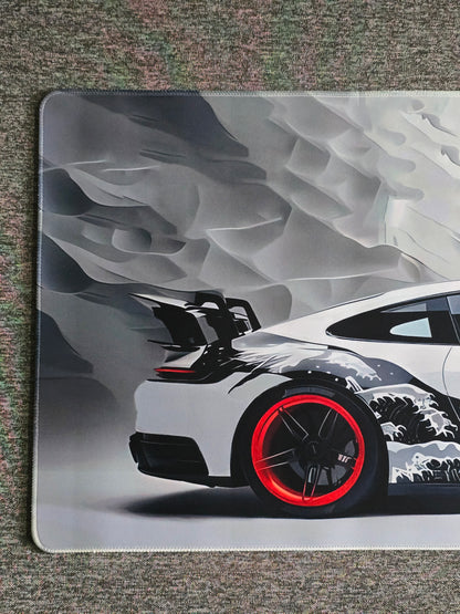 Porsche GT3 RS White Smooth XXL Deskmat