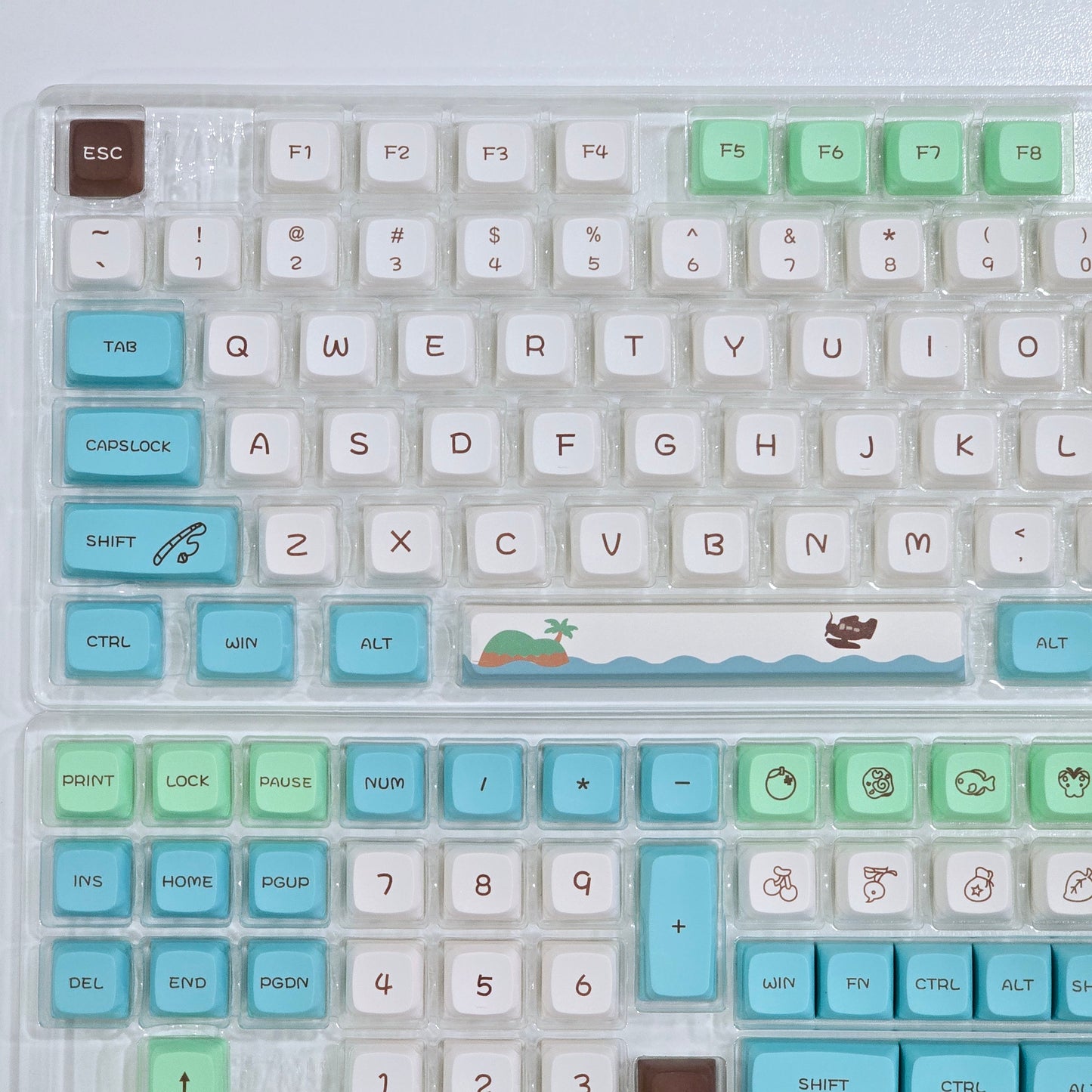 Animal Forest XDA PBT Keycaps Mac Compatible