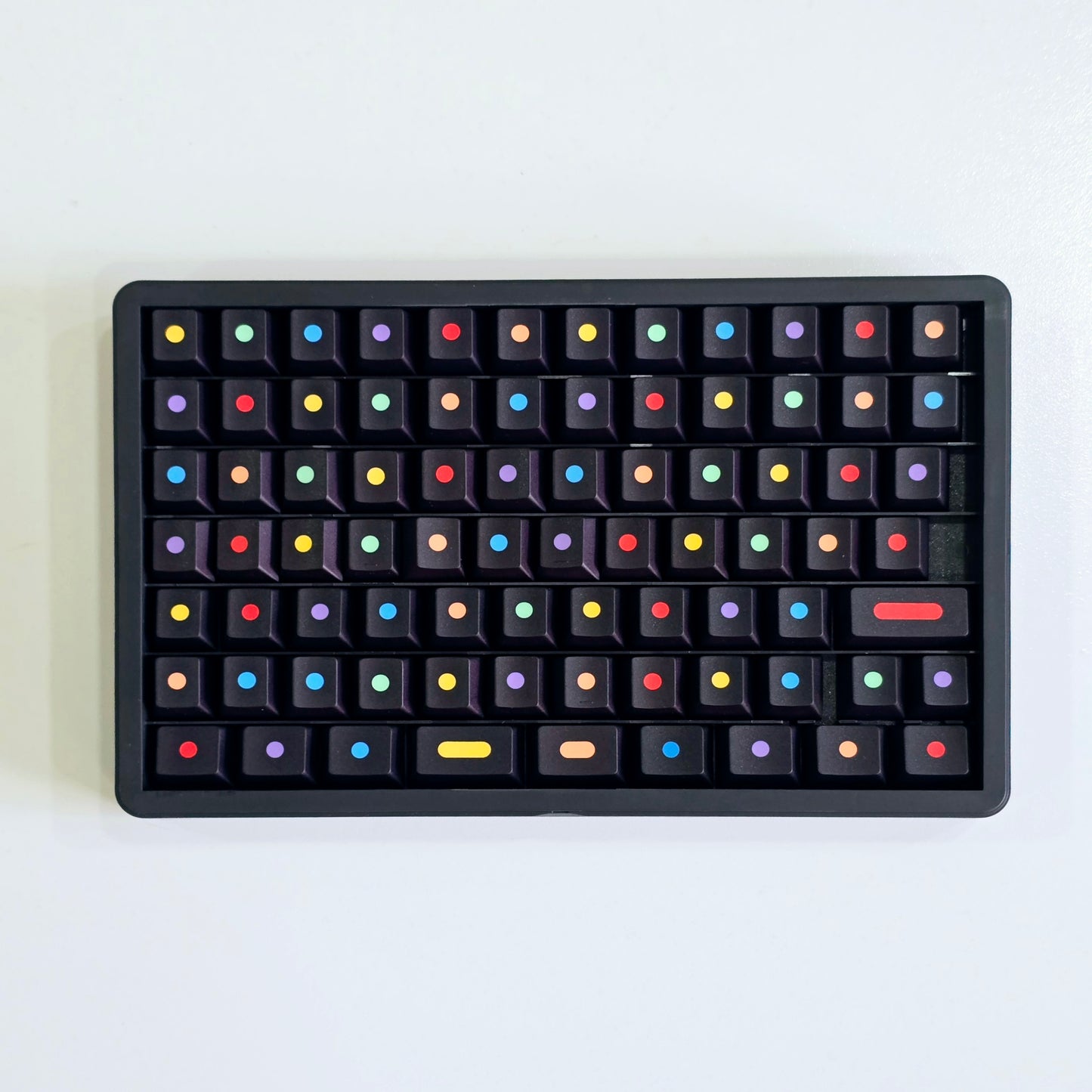 Dots Inspired Premium Cherry PBT Keycaps With High Quality Keys Storage Box