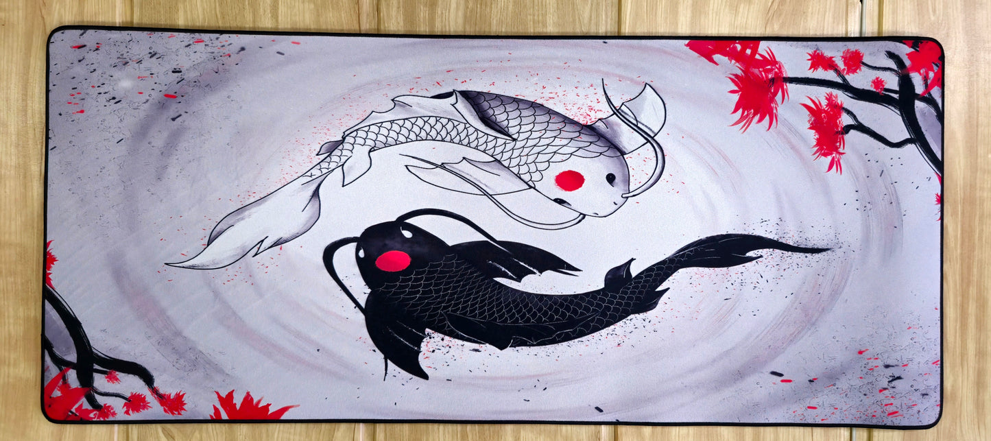 Koi White Black Premium Control Surface XXL Deskmat