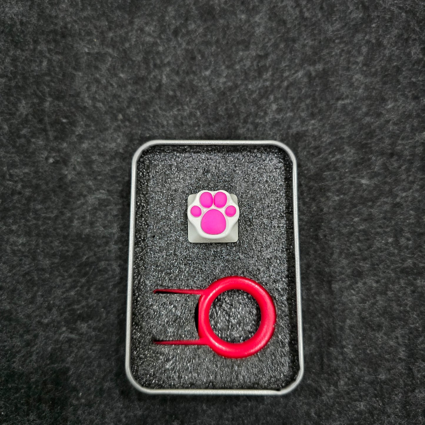 Cat Paw Soft Silicone Aluminium Alloy Cute Artisan Keycap 1u