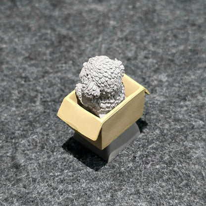 Puppy In Basket Resin Artisan Keycap