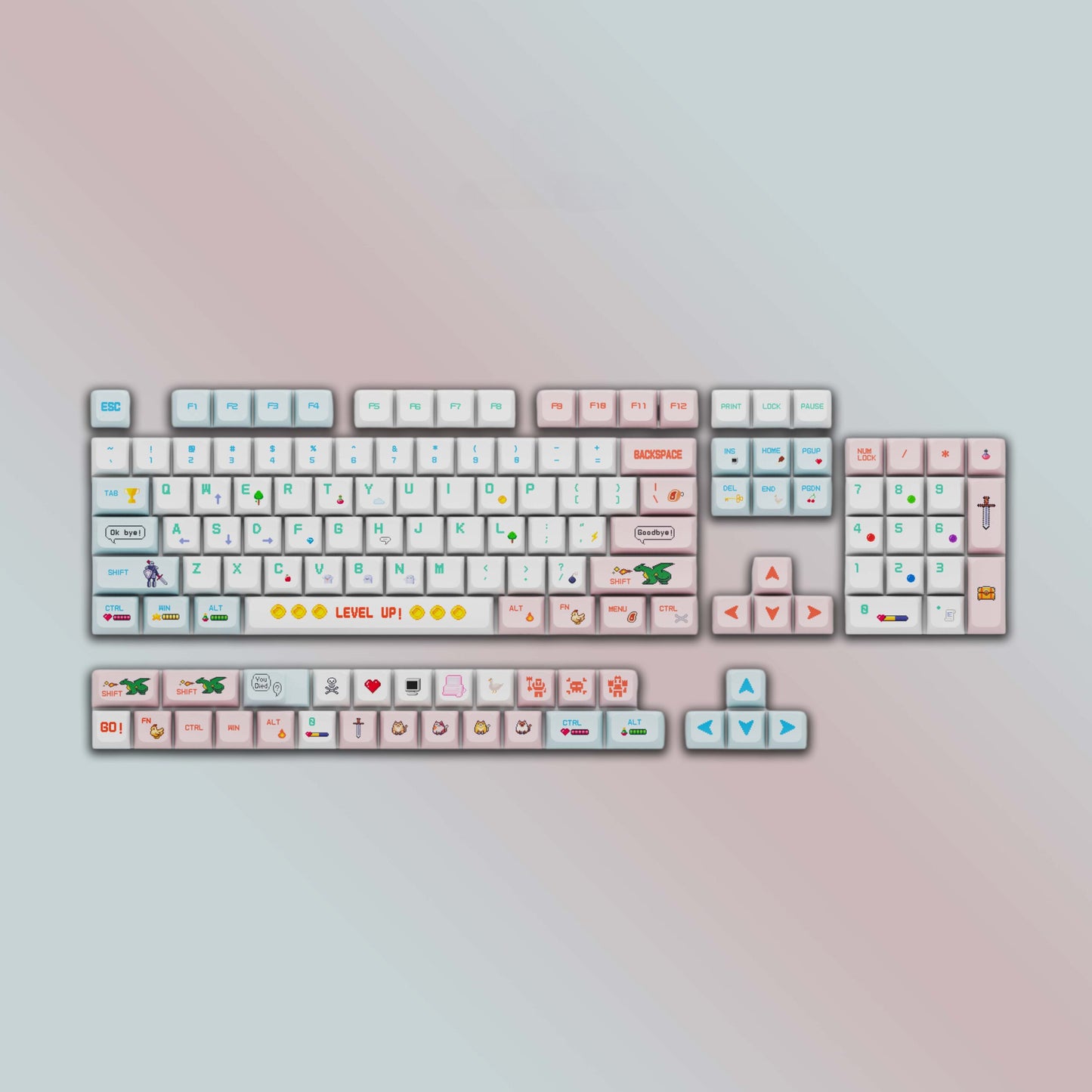 Dragon Quest XDA PBT Keycaps