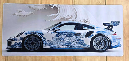 Porsche GT3 White Smooth XXL Deskmat