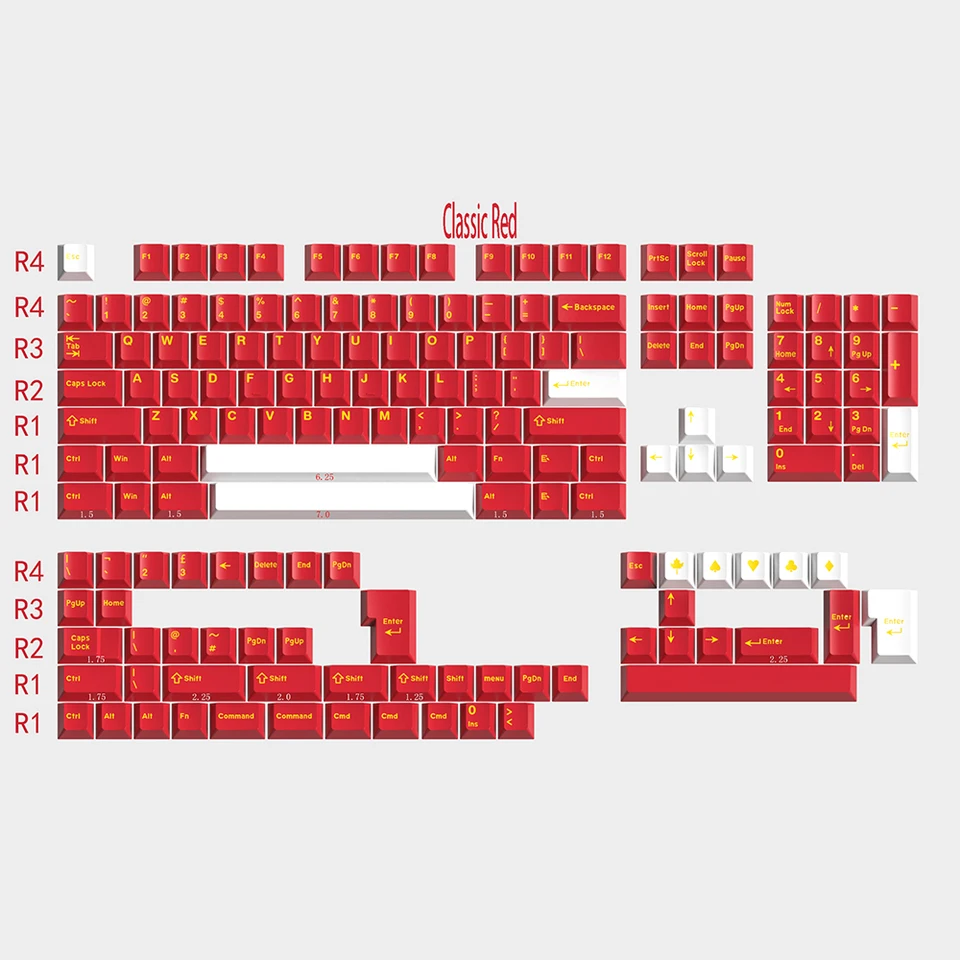 Keycaps Picker Classic Red Quality Cherry Doubleshot PBT Keycaps – CuriosityCaps