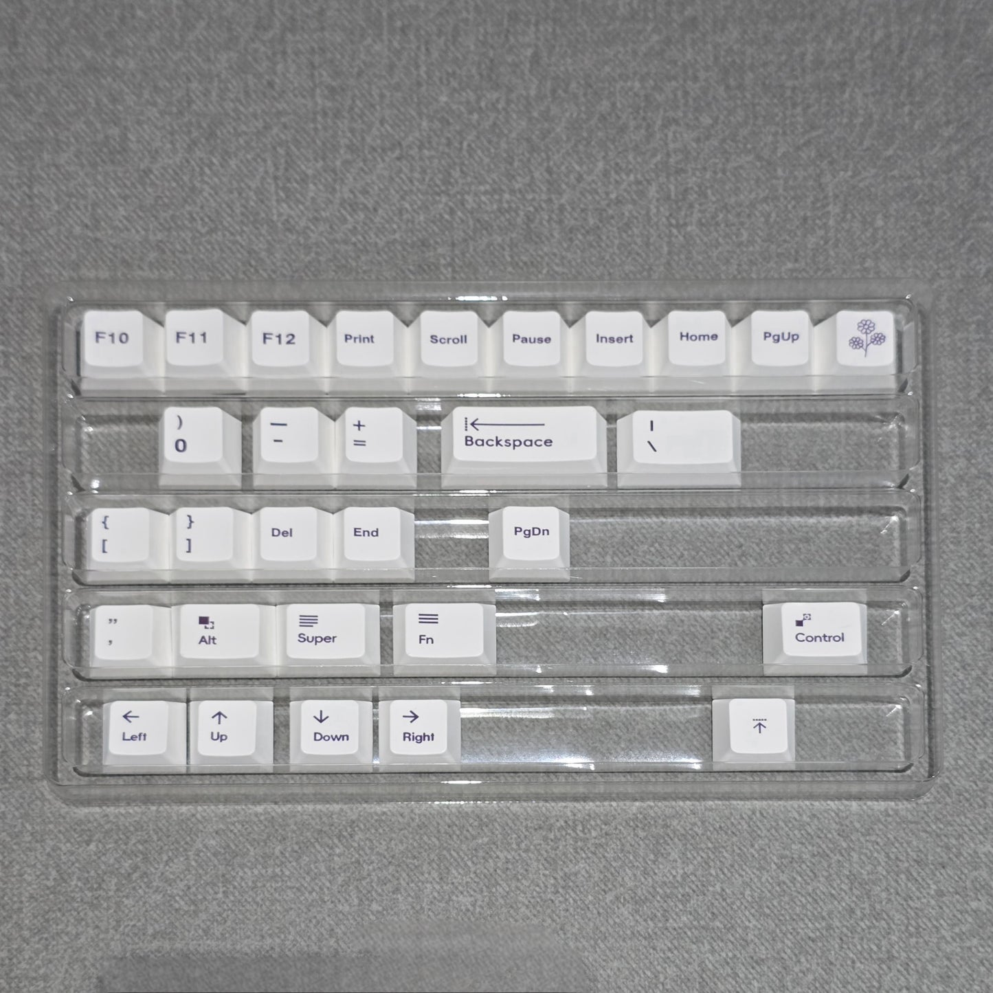 Lilac Gradient Premium Cherry PBT Thick 95 Keycaps