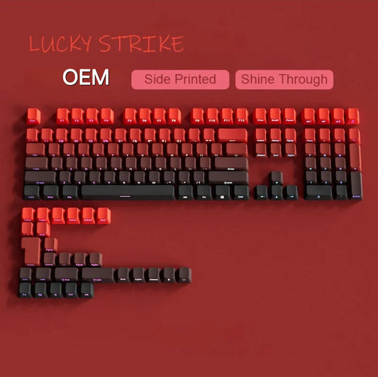 Backlit Lucky Strike OEM Doubleshot PBT Keycaps
