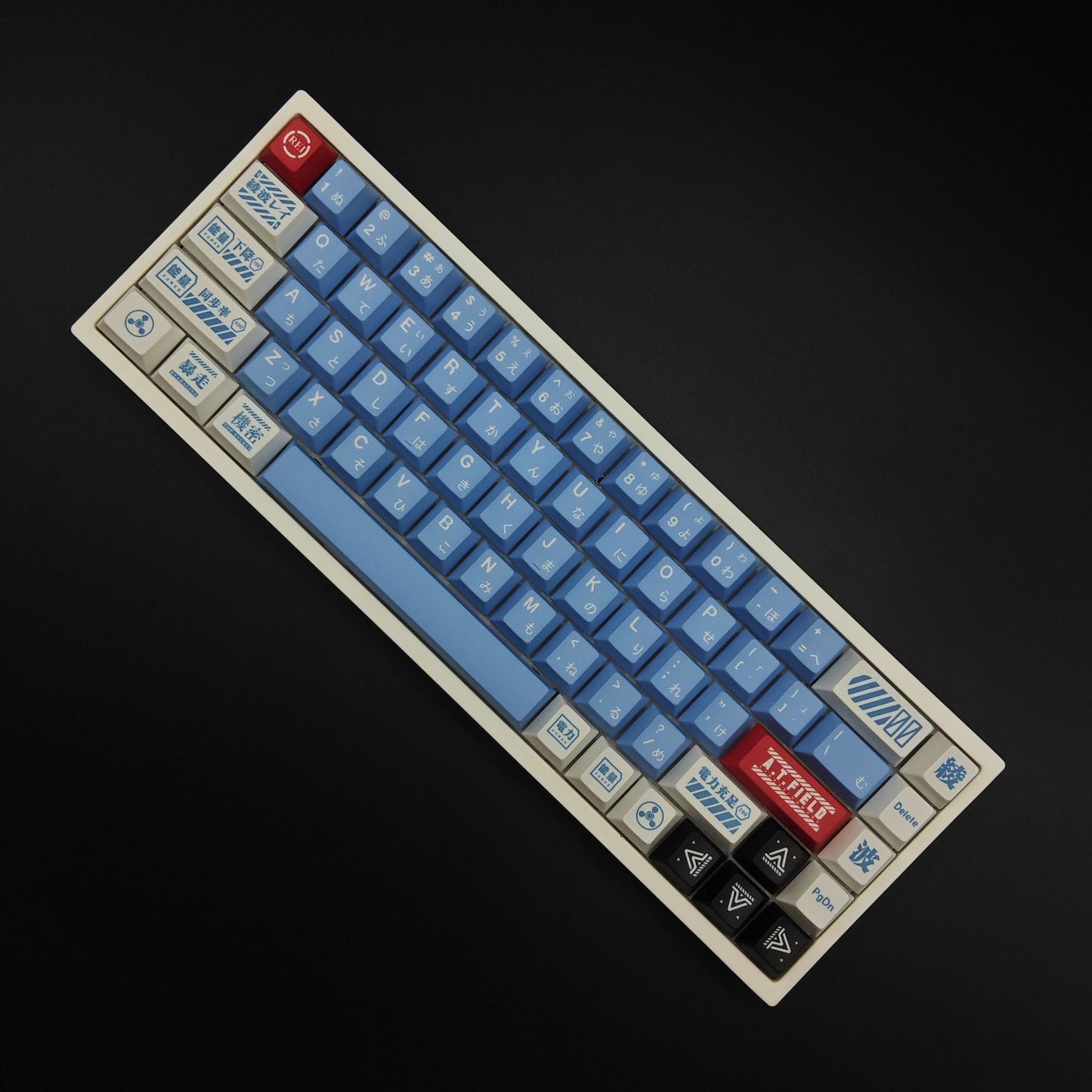 Eva Lilith Inspired Japanese Sub Cerry PBT Keycaps With PBT Storage Box