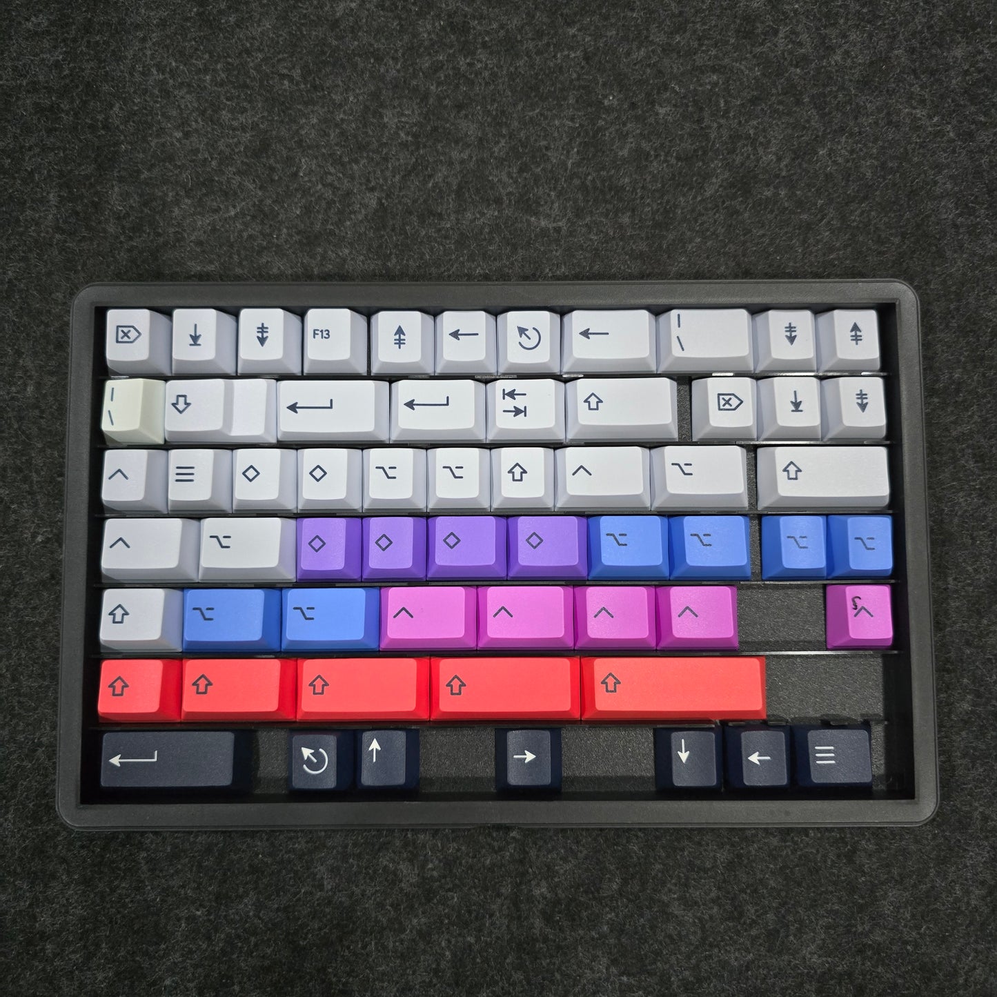 Spark Inspired Premium Cherry PBT Keycaps With High Quality Keys Storage Box