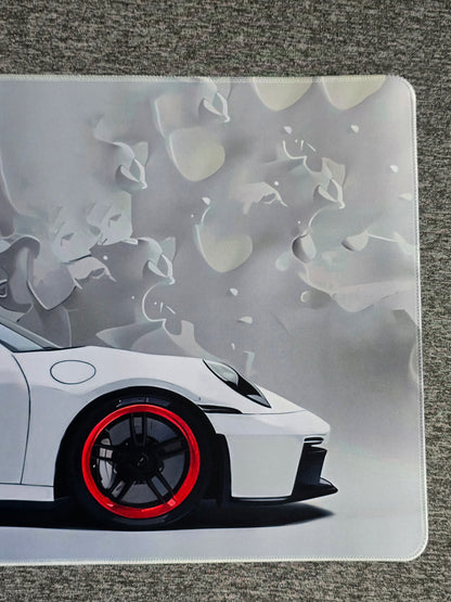 Porsche GT3 RS White Smooth XXL Deskmat