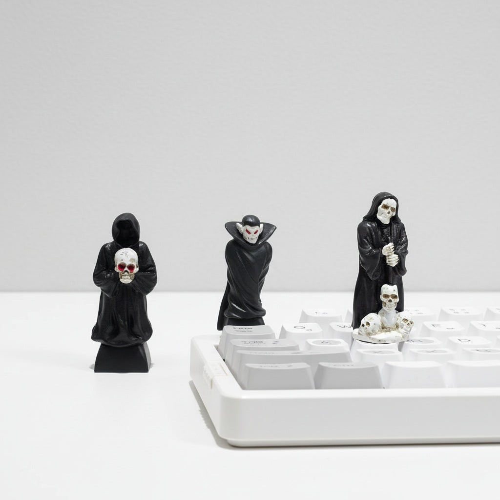 Mystic Horror Dracula Grim Reaper Artisan Keycaps