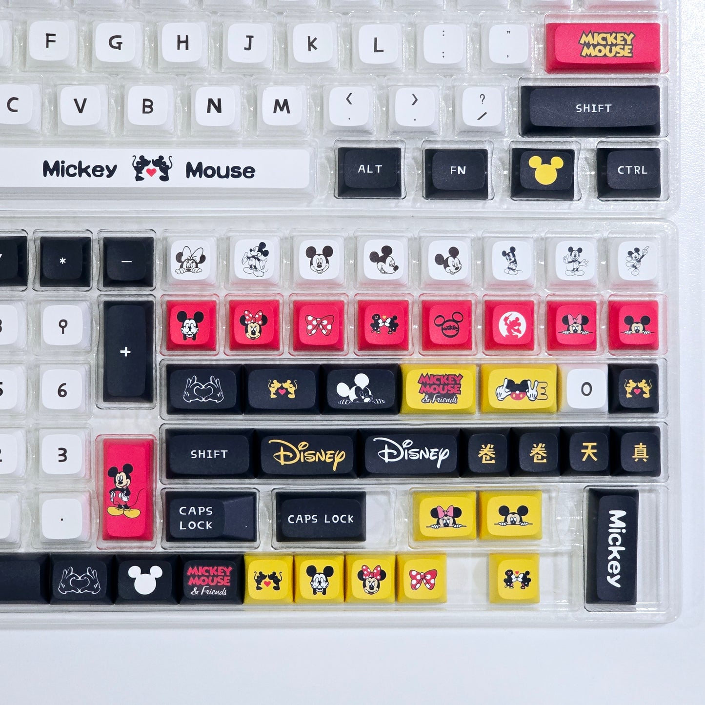 Mickey Mouse XDA PBT Keycaps