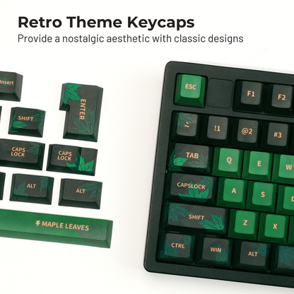 Maple Leaves Cherry PBT Keycaps